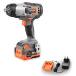 Boulonneuse � choc sans fil 20v - fuxtec - fx - e1iw20 set avec 1 x batterie 4ah 1 x chargeur 1a
