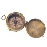 Boussole vintage en laiton avec couvercle 55 cm accessoires nautiques randonne mditation mditation ...