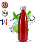 Bouteille thermos bouteille isotherme bouteille deau en acier inoxydable garder au chaud pendant 12 - ...