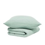 Couvre lit boutis essential - today - bleu céladon 220x240 cm Couvre lit boutis essential - today - bleu céladon 220x240 cm