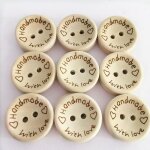 Boutons de boutons en bois pour d�coration de v�tement scrapbooking pour accessoires de couture