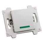 Bouton poussoir 10a + voyant - blanc - zenitech