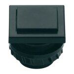 Bouton de sonnette - grothe - 61045 - noir - 12 v - installation rapide