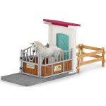 Box avec �talon pur sang anglais extension pour �curie schleich pour enfant schleich 42569 horse club ...