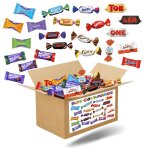 Box gourmande assortiment de 100 chocolats clbrations kinder milka daim toblerone 780g de friandises ...