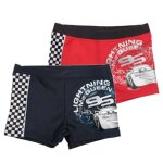 Maillot de bain - boxer de bain cars disney bleu marine et rouge - - bleu