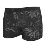 Boxer de bain homme sun project 1988 - noir - coupe classique - cordons de serrage - motifs fleuris