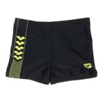 Boxer de bain noir gar�on arena b linear serigraphy