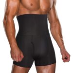 Boxer gainant amincissant pour homme - taille haute - noir - respirant
