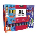 Peinture  lhuile - bpte - 40 tubes 20 ml - couleurs assorties - pinceau inclus - qualit fine