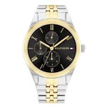 Montre - tommy hilfiger - monica - acier bicolore - cadran noir - sport chic Montre - tommy hilfiger - monica - acier bicolore - cadran noir - sport chic
