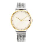 Montre femme - tommy hilfiger - pippa - acier milanais - cadran doré - 34 mm Montre femme - tommy hilfiger - pippa - acier milanais - cadran doré - 34 mm