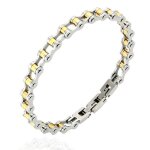 Bracelet acier homme - latelier dazur - bracelet - longueur rglable 20cm - 21cm - largeur 7. 7mm - argent ...
