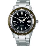 Montre automatique - seiko - prsage - cadran noir - bracelet acier - 408 mm