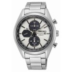 Montre seiko acier chrono macchina sportiva collection sport - seiko - homme - mouvement solaire - verre ...