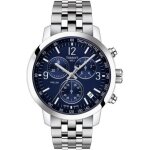 Montre - tissot - prc 200 - acier inoxydable - cadran bleu - chronographe 200m �tanche