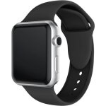 Bracelet bande de montre en silicone  double rivets pour apple watch sries 3 et 2 & 1 38 mm (noir) ...
