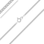 Chane de cheville - femme - maille gourmette - argent 925 / 1000 - massif - 25 cm