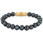 Bracelet connect - police - pejlb2103905 - noir / plaqu or - 18 cm - femme
