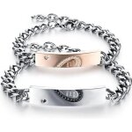 Bracelet couple amoureux 2 pieces amour coeur fantaisie cadeau anniversaire / noel - trs chic mailanda ...