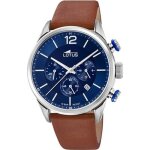 Montre homme - lotus - chrno cuir marron - quartz - �tanche 100m - chronographe