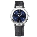 Bracelet cuir / tissu homme - michel herbelin - montre herbelin newport slim cuir noir - couleur de la ...