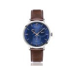 Montre automatique homme - pierre lannier - collection evidence - bracelet cuir / tissu marron