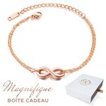 Bracelet femme infini baigné dans lor. avec coffret cadeau. cadeau femme original. cadeau noël anniversaire ... Bracelet femme infini baigné dans lor. avec coffret cadeau. cadeau femme original. cadeau noël anniversaire ...