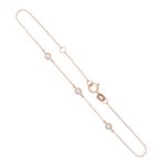 Bracelet femme or rose et topazes bleues - latelier dazur - bracelet - topazes 2. 5mm - poids indicatif ...