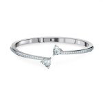 Bracelet - swarovski - jonc - incolore - argent - femme