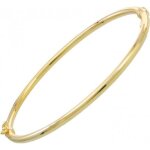 Bracelet jonc - latelier dazur - or jaune - ouvrant ovale - 6cm x 5cm - 2. 95g