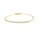 Bracelet - kayla - alliage plaqu� or jaune 18 carats - zircone - taille unique - femme