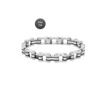 Bracelet - lotus style - ls2266 - 2 / 1 - acier gris - pvd noir - style gourmette Bracelet - lotus style - ls2266 - 2 / 1 - acier gris - pvd noir - style gourmette