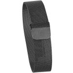 Bracelet de montre � entre - corne 20 mm et fermoir magn�tique - noir - newgen medicals - mixte - acier ...