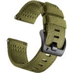 Inf bracelet de montre en nylon pour garmin forerunner 255 / 265 / 245 smartwatch vert s