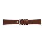 Bracelet pour montre - samsung - braloba essex - cuir - 22mm - marron