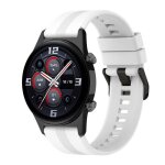 Bracelet de montre en silicone de remplacement 22mm compatible honor watch gs3 blanc Bracelet de montre en silicone de remplacement 22mm compatible honor watch gs3 blanc