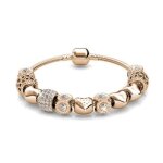 Bracelet - myc paris - radiant charm - or ros� - cristaux de swarovski - 225 mm