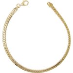 Bracelet - latelier dazur - or jaune 18 carats - maille anglaise - femme