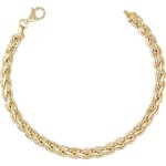 Bracelet or 18 carats 750 / 00 maille palmier plate jaune - femme - latelier dazur