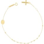 Bracelet or 18 carats 750 / 000 jaune - chapelet - rosaire - femme - latelier dazur