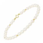 Bracelet or et perles - latelier dazur - femme - perles de culture deau douce - longueur 18cm Bracelet or et perles - latelier dazur - femme - perles de culture deau douce - longueur 18cm