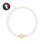 Bracelet - perlinea - perles de culture deau douce 6 - 7 mm - or jaune 9 cts - qualit� aaa + - femme