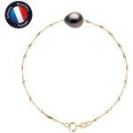 Bracelet - perlinea - perle de culture de tahiti baroque 8 - 9 mm - or jaune - longueur 18 cm - femme ...