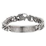 Bracelet - police - s14agu01b - acier inoxydable - argent� - homme