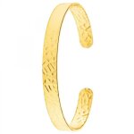Bracelet - sc - boh�me - plaqu� or - ajustable - 75 mm de large