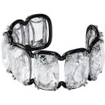 Bracelet - swarovski - harmonia - m�tal anallergique - cristaux swarovski - noir