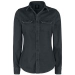 Chemisier femme - brandit - manches longues - noir - regular