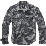 Chemise vintage - brandit - homme - manches longues - camouflage gris Chemise vintage - brandit - homme - manches longues - camouflage gris