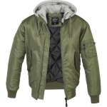 Veste À capuche chaude ma1 bomber - brandit - olive - homme Veste À capuche chaude ma1 bomber - brandit - olive - homme
